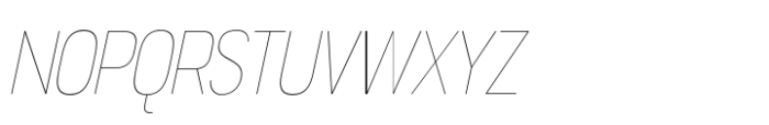 Jesaya Hairline Italic Font UPPERCASE
