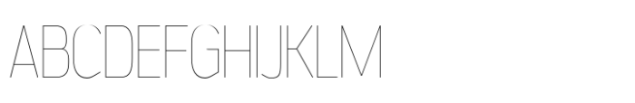 Jesaya Hairline Font UPPERCASE