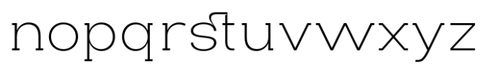 Jeslab Extralight Font LOWERCASE