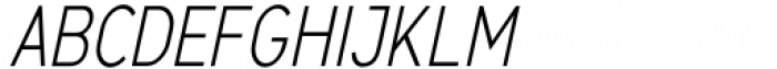 Jet Jane Light Condensed Italic Font UPPERCASE
