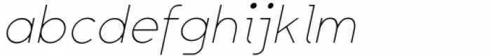 Jet Jane Thin Italic Font LOWERCASE