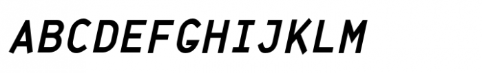 JetJaneMono Bold Condensed Italic Caps Font LOWERCASE