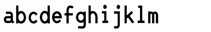 JetJaneMono Bold Condensed Font LOWERCASE