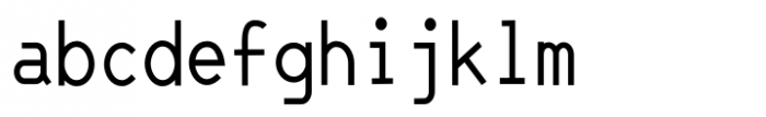 JetJaneMono Condensed Font LOWERCASE