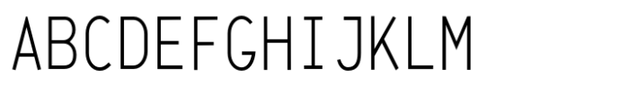 JetJaneMono Thin Condensed Font UPPERCASE