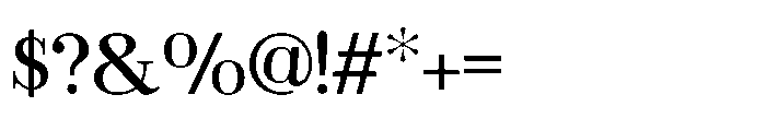 Jevale Regular Font OTHER CHARS