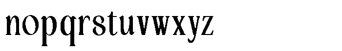 Jewerly Beyon Black Condensed Font LOWERCASE
