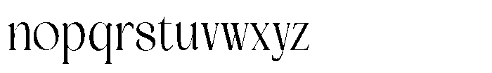 Jewerly Beyon Extra Light Semi Condensed Font LOWERCASE