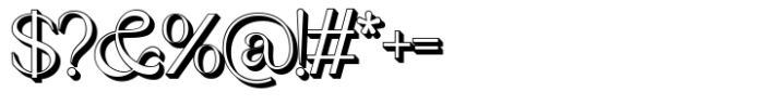 Jewerly Beyon Extrude Font OTHER CHARS