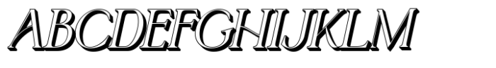 Jewerly Beyon Italic Extrude Font UPPERCASE