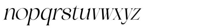 Jewerly Beyon Italic Font LOWERCASE