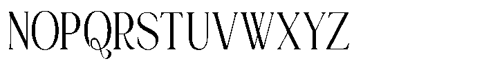 Jewerly Beyon Light Condensed Font UPPERCASE