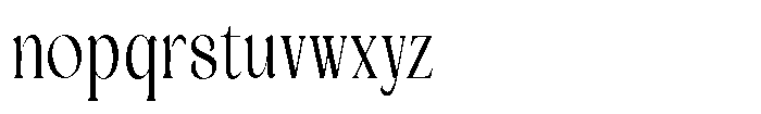 Jewerly Beyon Light Condensed Font LOWERCASE