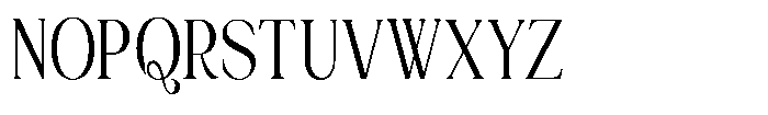 Jewerly Beyon Roman Condensed Font UPPERCASE