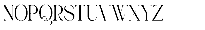 Jewerly Beyon Thin Semi Condensed Font UPPERCASE