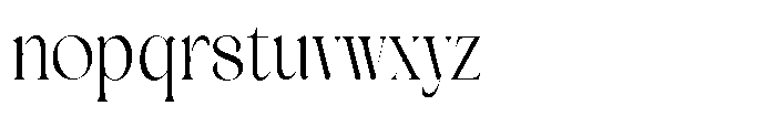 Jewerly Beyon Thin Semi Condensed Font LOWERCASE