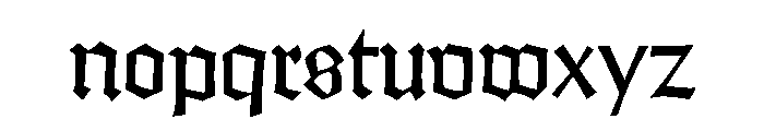 Jessen Mittel14 Font LOWERCASE
