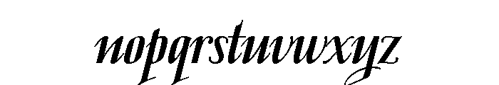 Jeeves Bold Font LOWERCASE