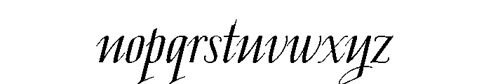 Jeeves Light Font LOWERCASE