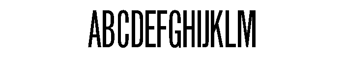 Jefferson Gothic Regular Font UPPERCASE