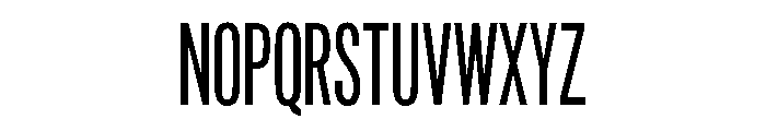 Jefferson Gothic Regular Font UPPERCASE