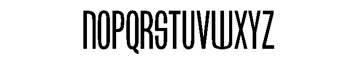 Jefferson Gothic Regular Font LOWERCASE