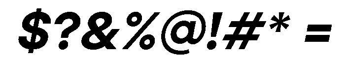 Jeko Black Italic Font OTHER CHARS