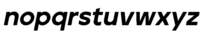 Jeko Black Italic Font LOWERCASE