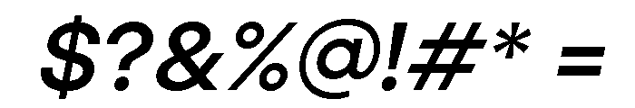 Jeko Bold Italic Font OTHER CHARS