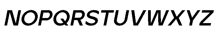 Jeko Bold Italic Font UPPERCASE