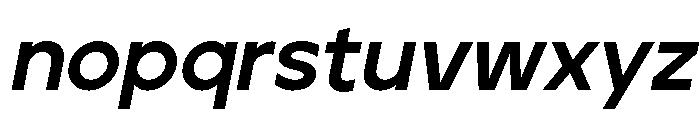 Jeko Extra Bold Italic Font LOWERCASE