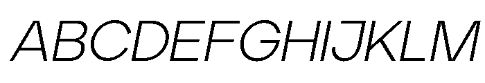 Jeko Light Italic Font UPPERCASE