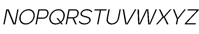 Jeko Light Italic Font UPPERCASE