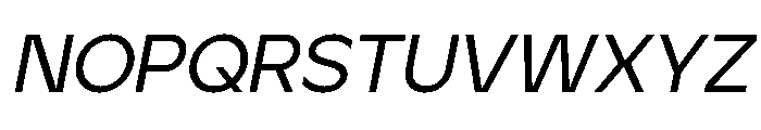 Jeko Medium Italic Font UPPERCASE