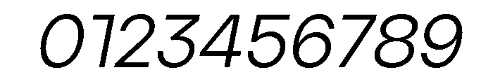 Jeko Regular Italic Font OTHER CHARS