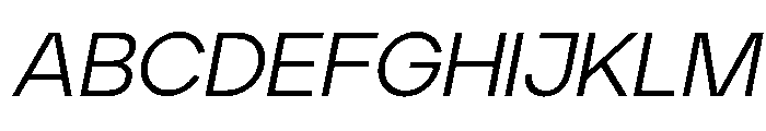 Jeko Regular Italic Font UPPERCASE