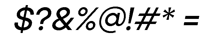 Jeko Semi Bold Italic Font OTHER CHARS