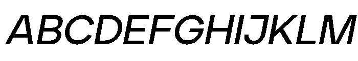 Jeko Semi Bold Italic Font UPPERCASE