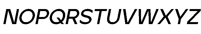 Jeko Semi Bold Italic Font UPPERCASE
