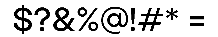 Jeko Semi Bold Font OTHER CHARS