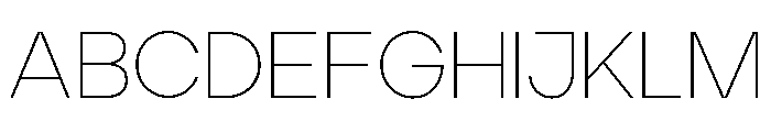 Jeko Thin Font UPPERCASE