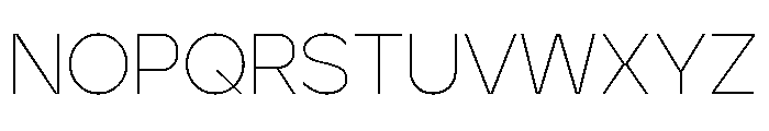 Jeko Thin Font UPPERCASE