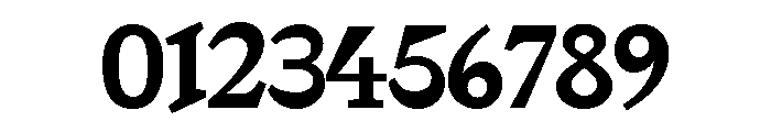 Jenson Heavyface Font OTHER CHARS