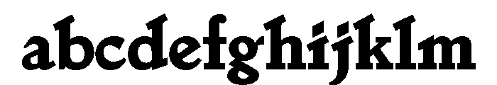 Jenson Heavyface FONT