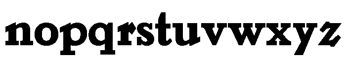 Jenson Heavyface Font LOWERCASE