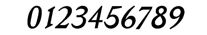 Jenson Regular Italic Font OTHER CHARS