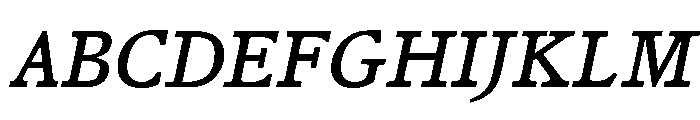 Jenson Regular Italic Font UPPERCASE
