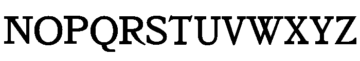 Jenson Regular Font UPPERCASE