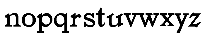 Jenson Regular Font LOWERCASE
