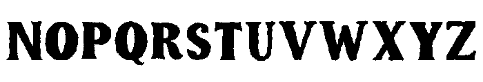 JFFF Pressmark Regular Font UPPERCASE